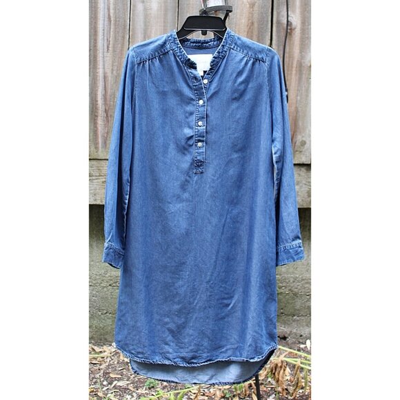 Amour Vert - Kari Chambray Shirtdress in 100% Sustainable Tencel, Med - Picture 12 of 13